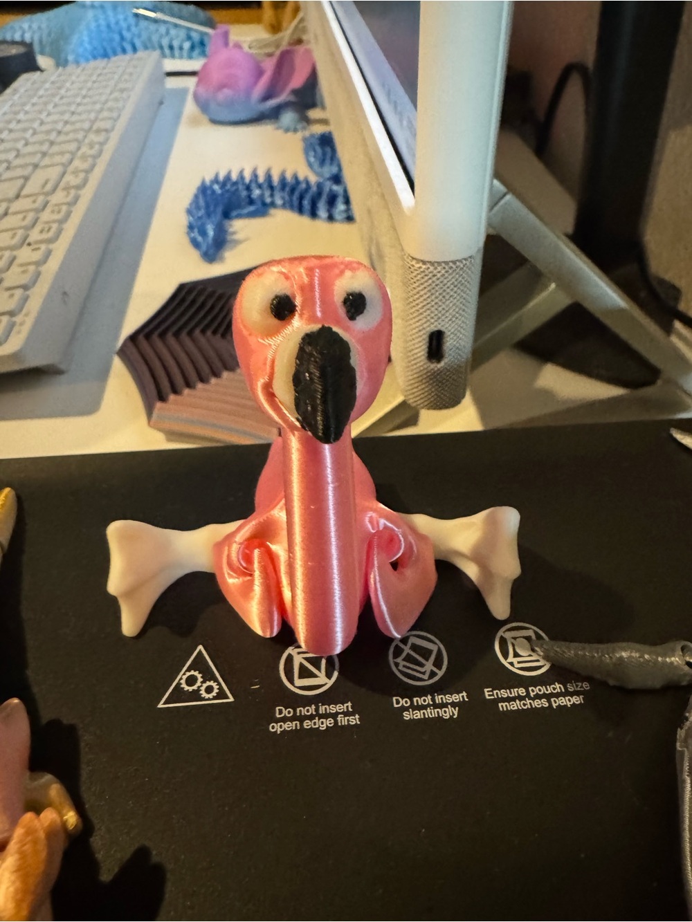 Pink Decorative Flamingo Bird Figurine Display 3D Print